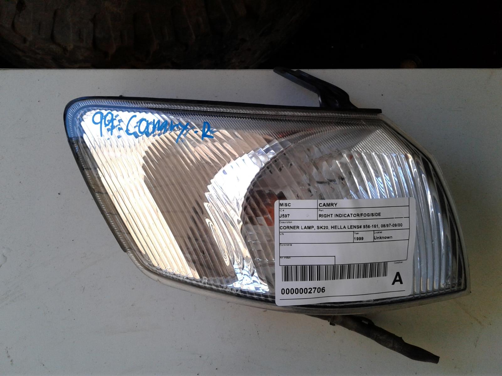 View Auto part Right Indicator/Fog/Side Toyota Camry 1999