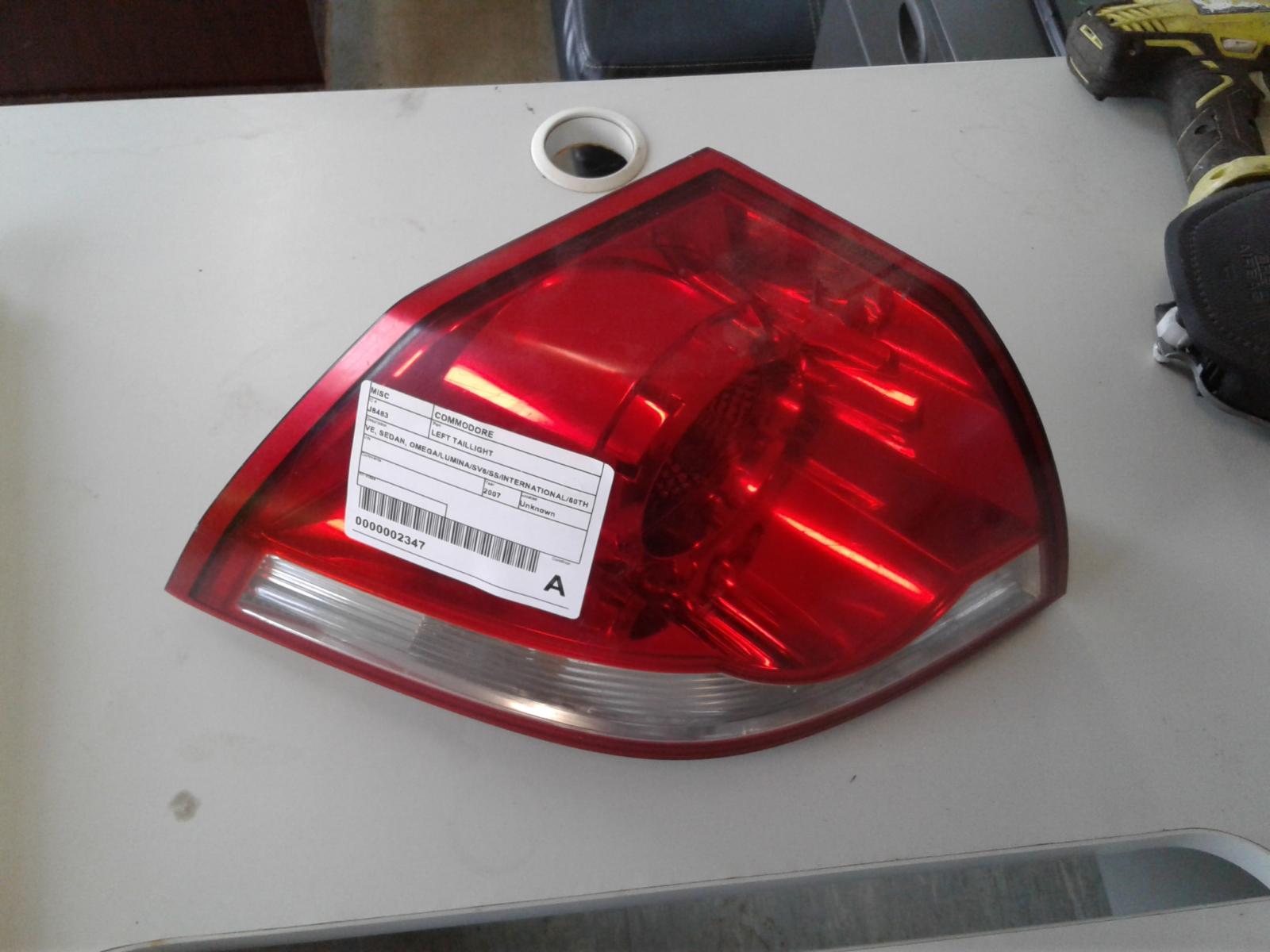 2007 Holden Commodore Left Taillight View Auto part Left Taillight Holden Commodore 2007